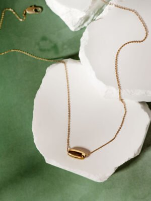 Jasiri Gold Pendant Necklace- Horizontal