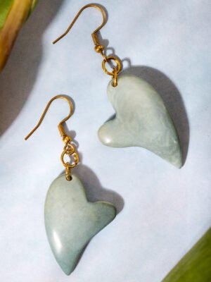 Blue Heart Earrings