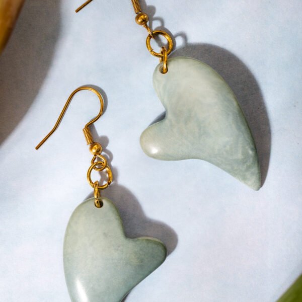 Blue Heart Earrings