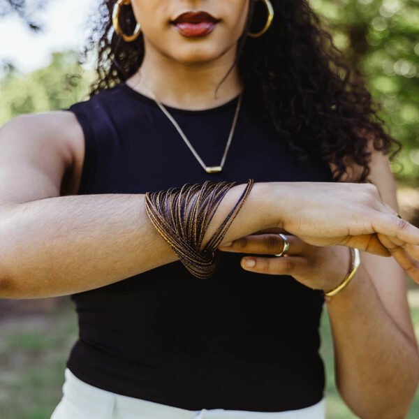 Bold & Beautiful in Bronze- Brass Bangle Bracelet